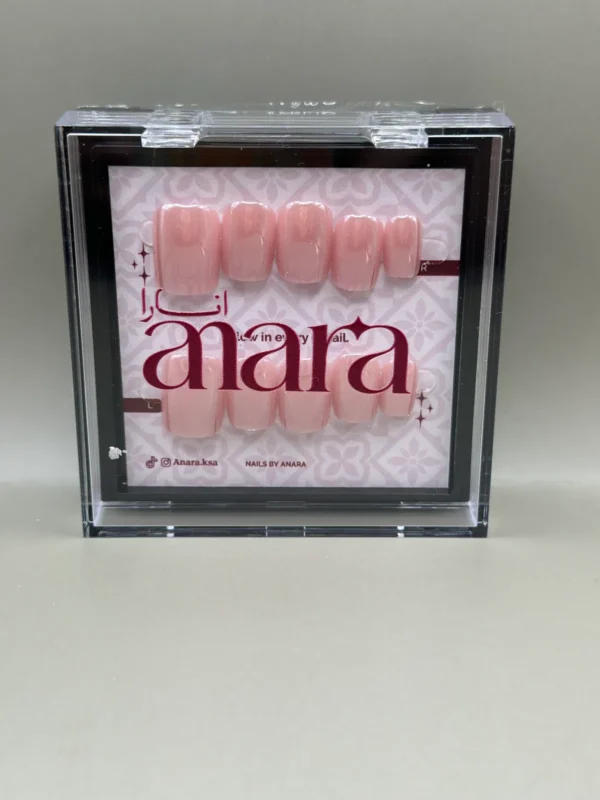 روزيه ميرور أظافر لاصقة مربع قصير، علبة أنارا